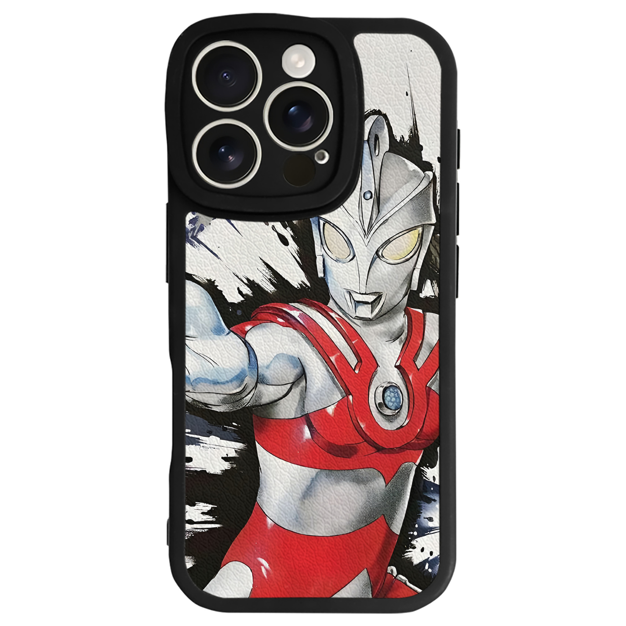 （画像用） ウルトラマン Ultraman 【iPhone 16シリーズ対応】シリコンスマホケース（レザー調） 材質：シリコン